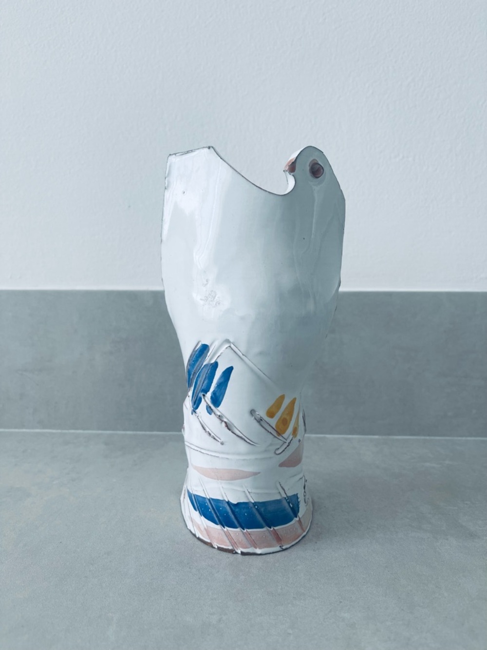 Spanish Ceramic new hand crafted peace dove.